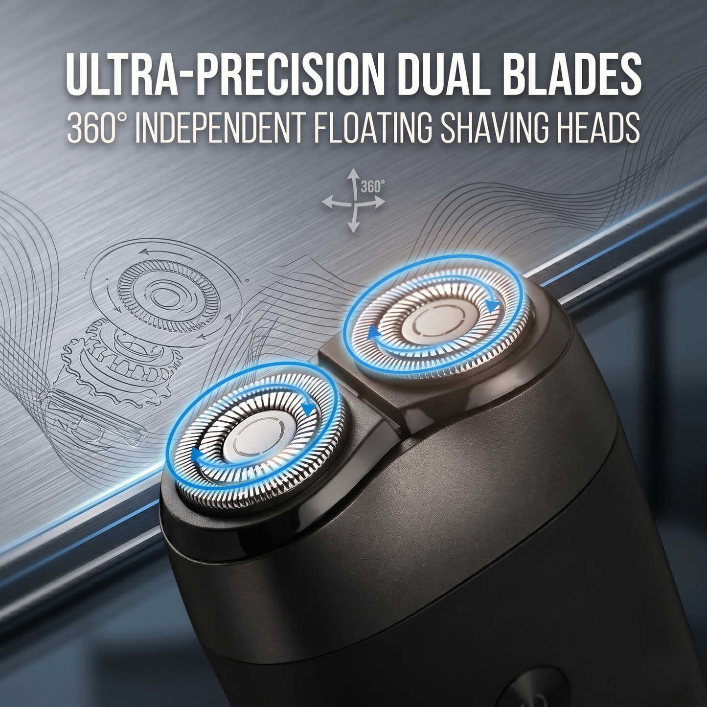 Mini Dual-Head Portable Travel Electric Shaver