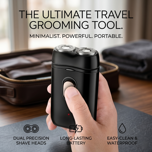 Mini Dual-Head Portable Travel Electric Shaver