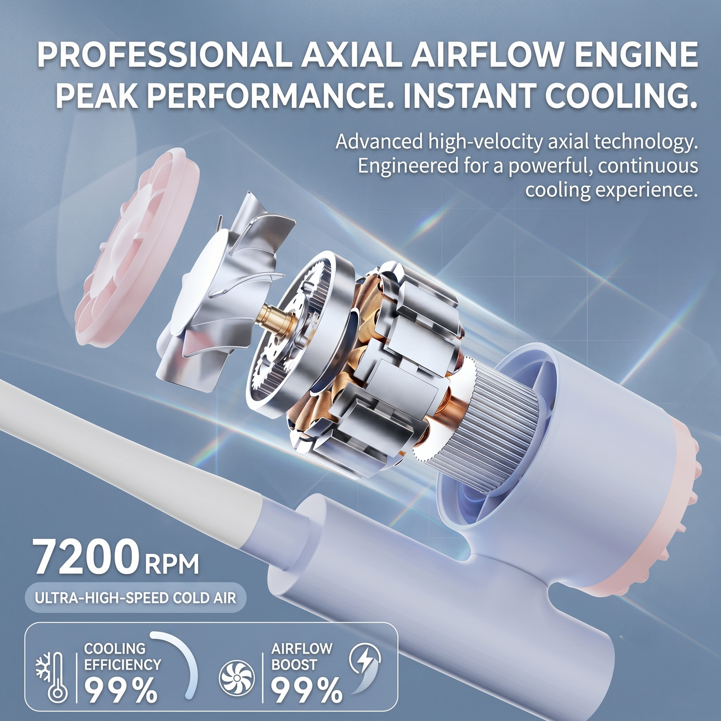 Innovative Hands-Free Neck Fan with Adjustable Airflow