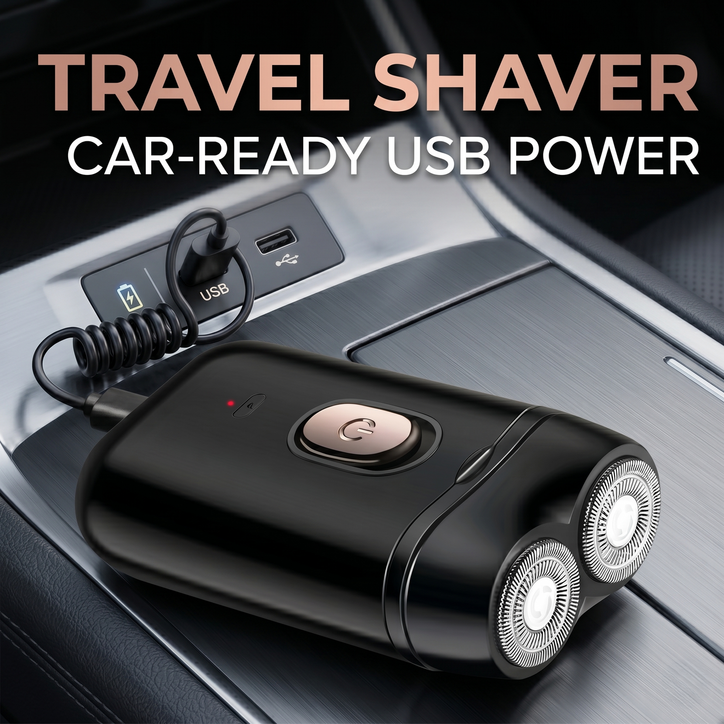 Mini Dual-Head Portable Travel Electric Shaver