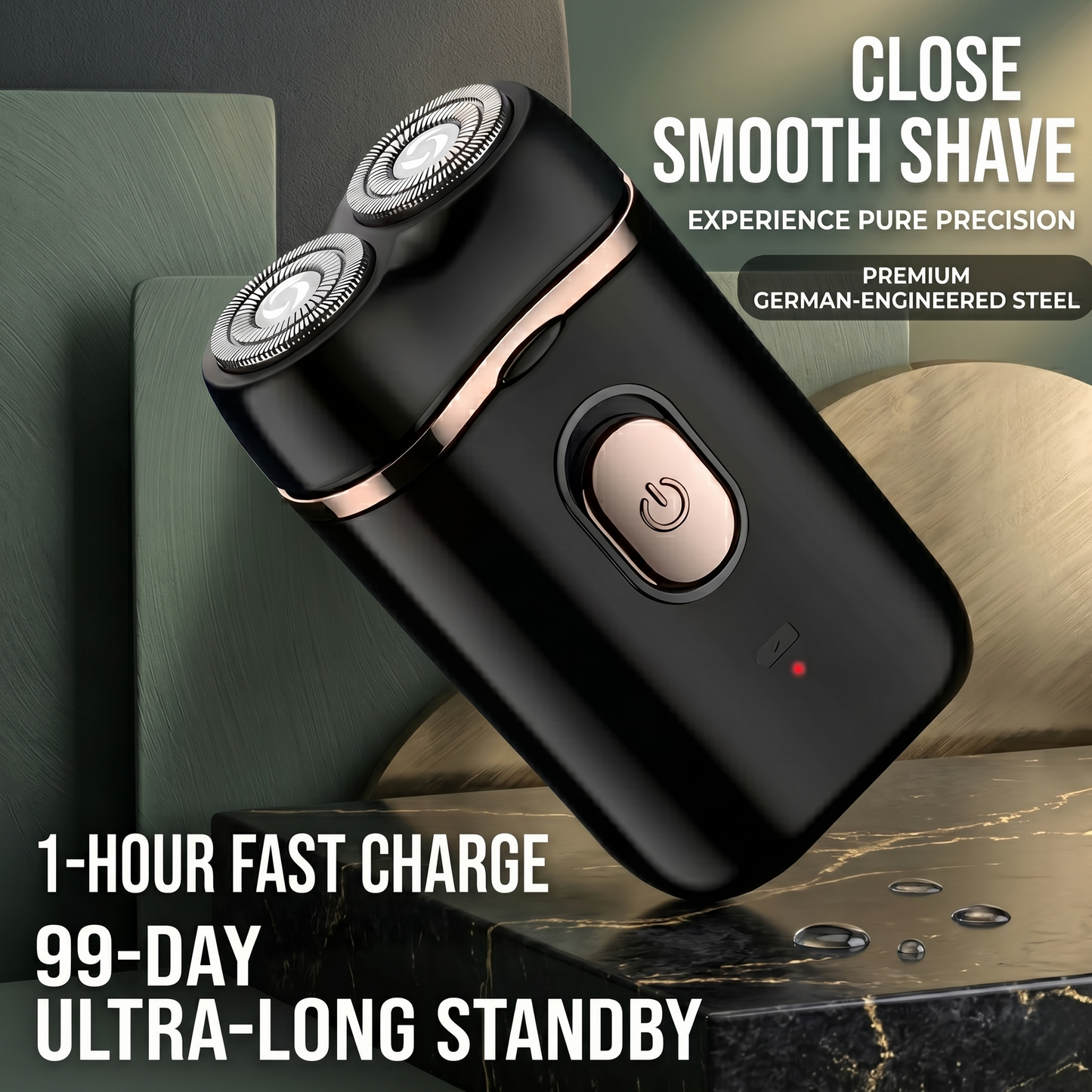 Mini Dual-Head Portable Travel Electric Shaver