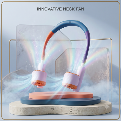 Innovative Hands-Free Neck Fan with Adjustable Airflow